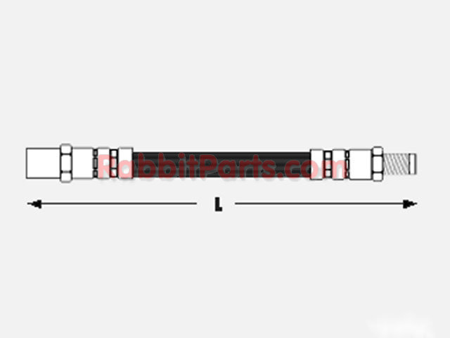 Brake Hydraulic Hose, Front Standard