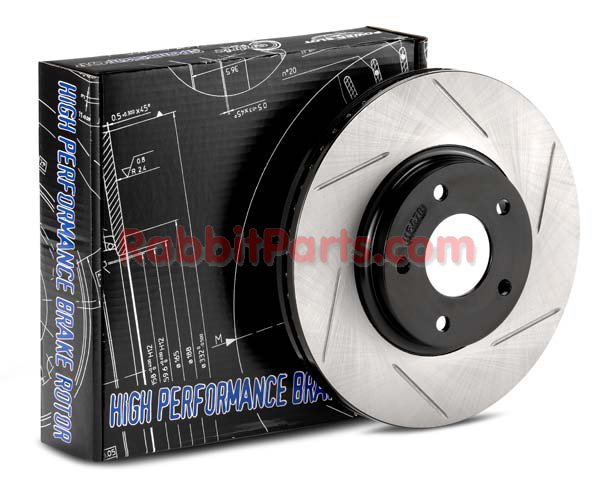 9.4" Front Vented Brake Rotor, Power Slot Power Alloy, Pair